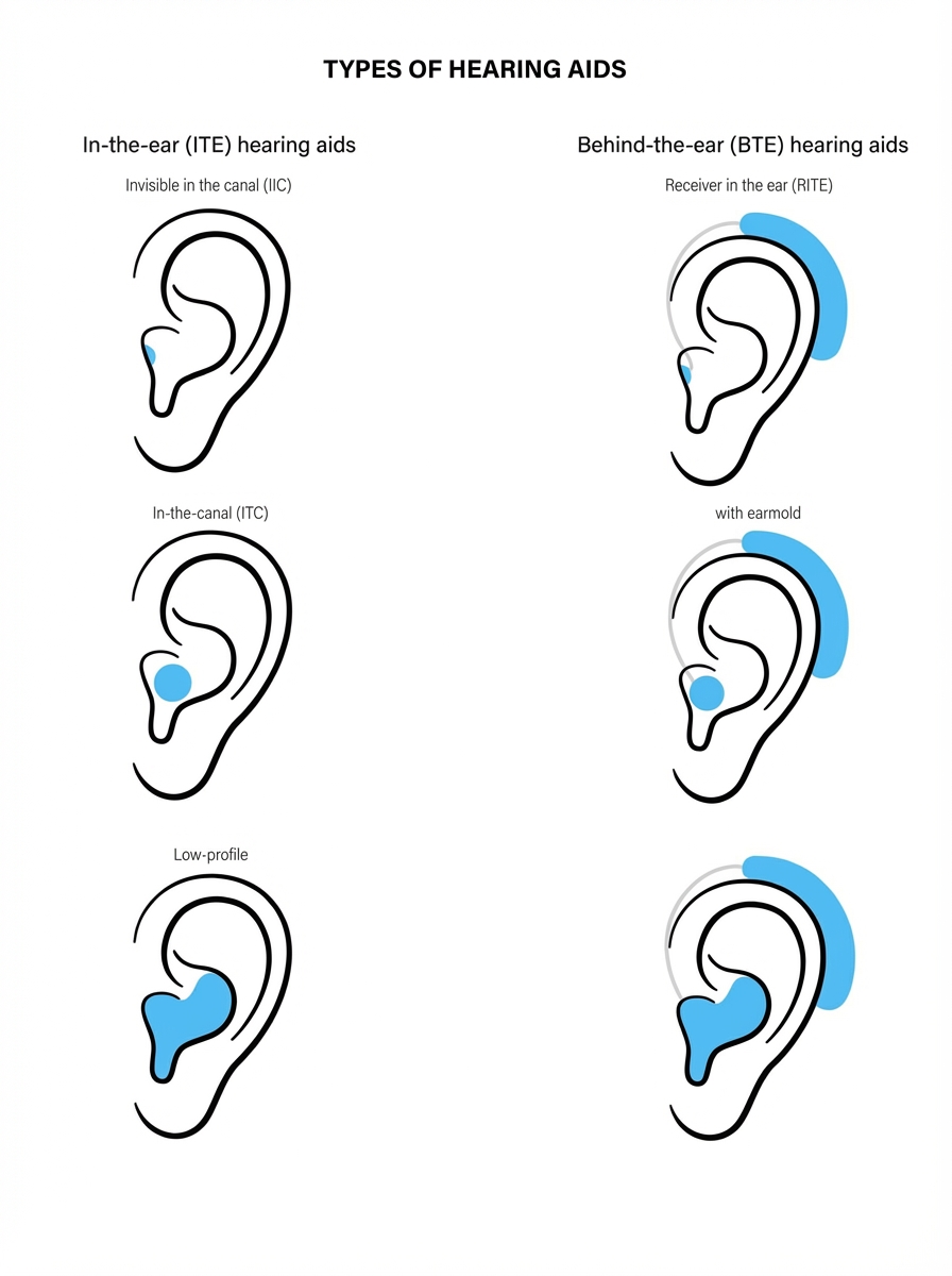 보청기 종류 비교 (BTE vs ITE vs CIC)